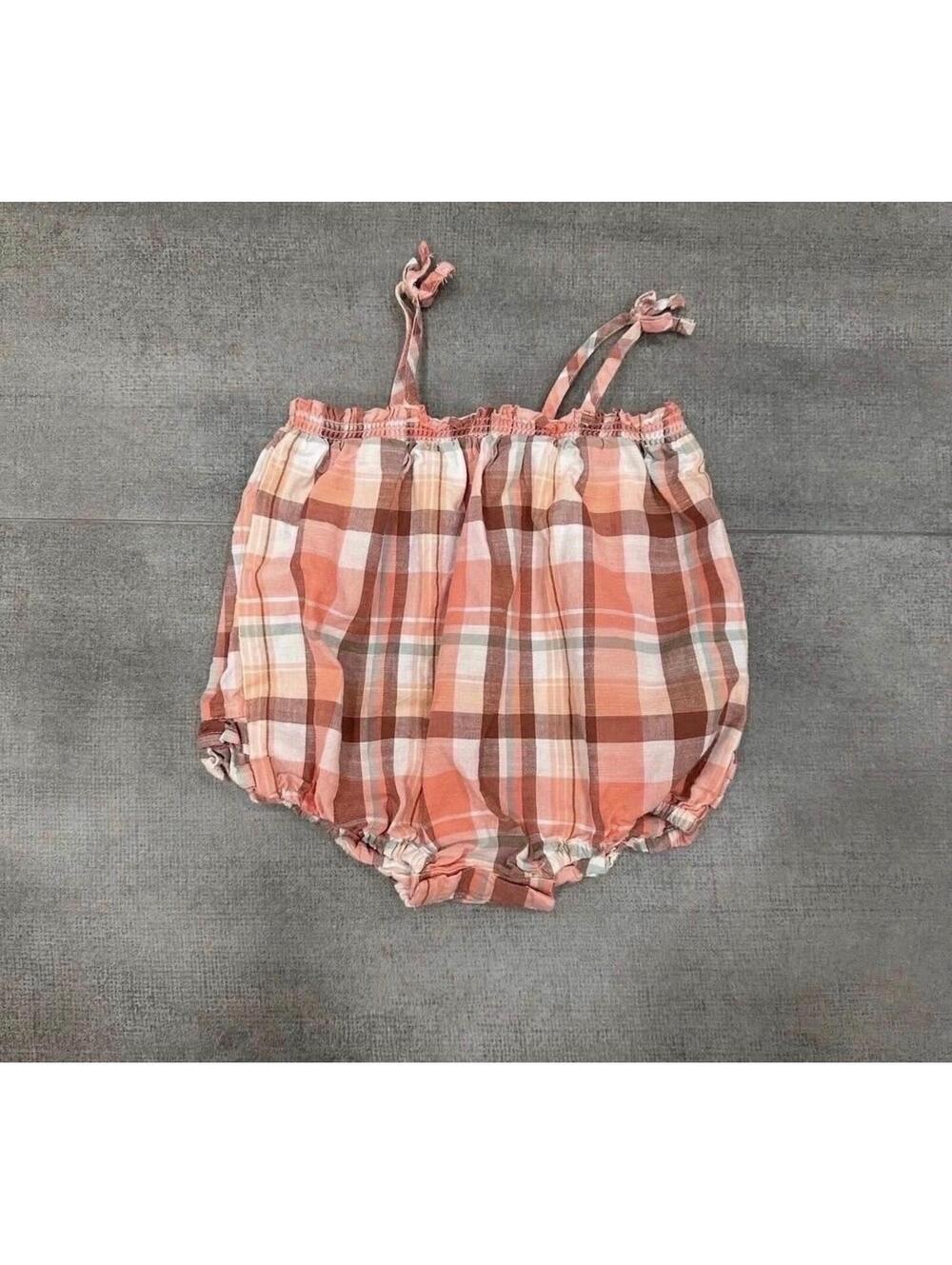 6m • OshKosh • Baby Girl Clothes • Plaid Bubble